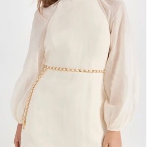 Zimmermann Rouleau chain mini dress pearl